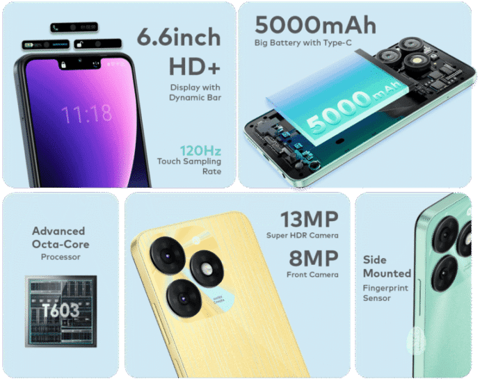 ⁦Smartphone Itel A70 (64gb)⁩ - الصورة ⁦3⁩